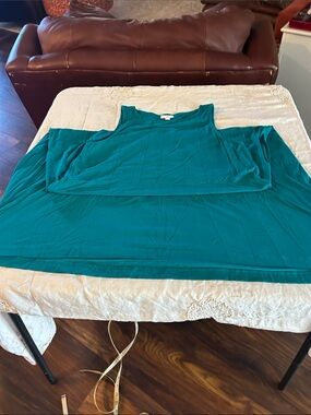 J. Jill Teal Sleeveless maxi dress sz M